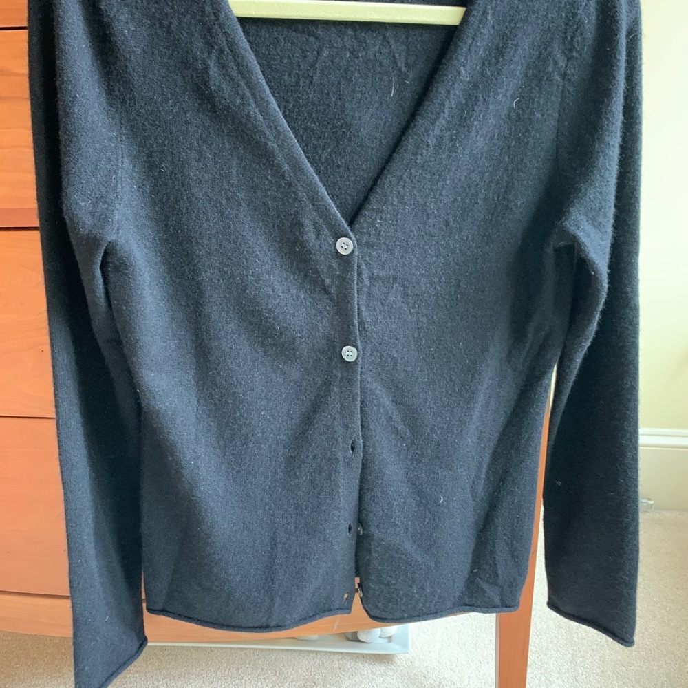 Black Cashmere Cardigan